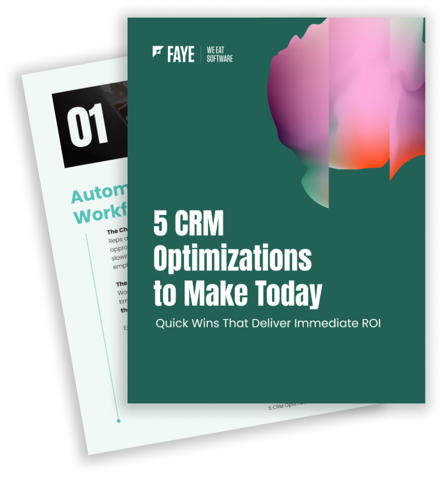 5 CRM Optimizations to make Today Graphic 5 CRM Optimizations to make Today Graphic