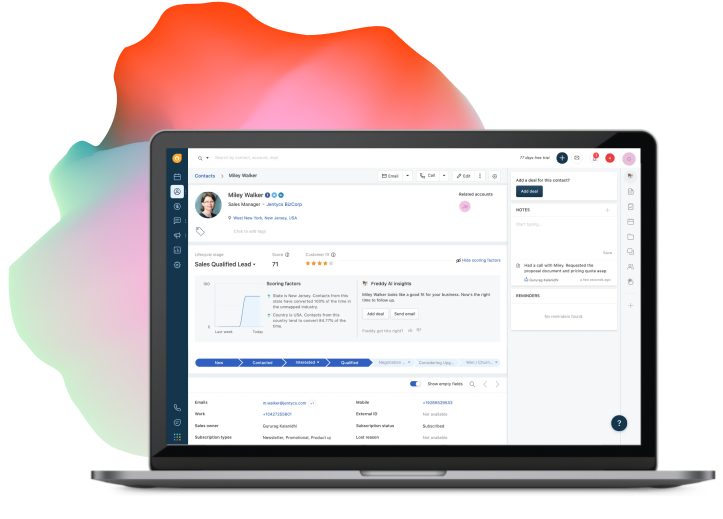 Freshworks Interface